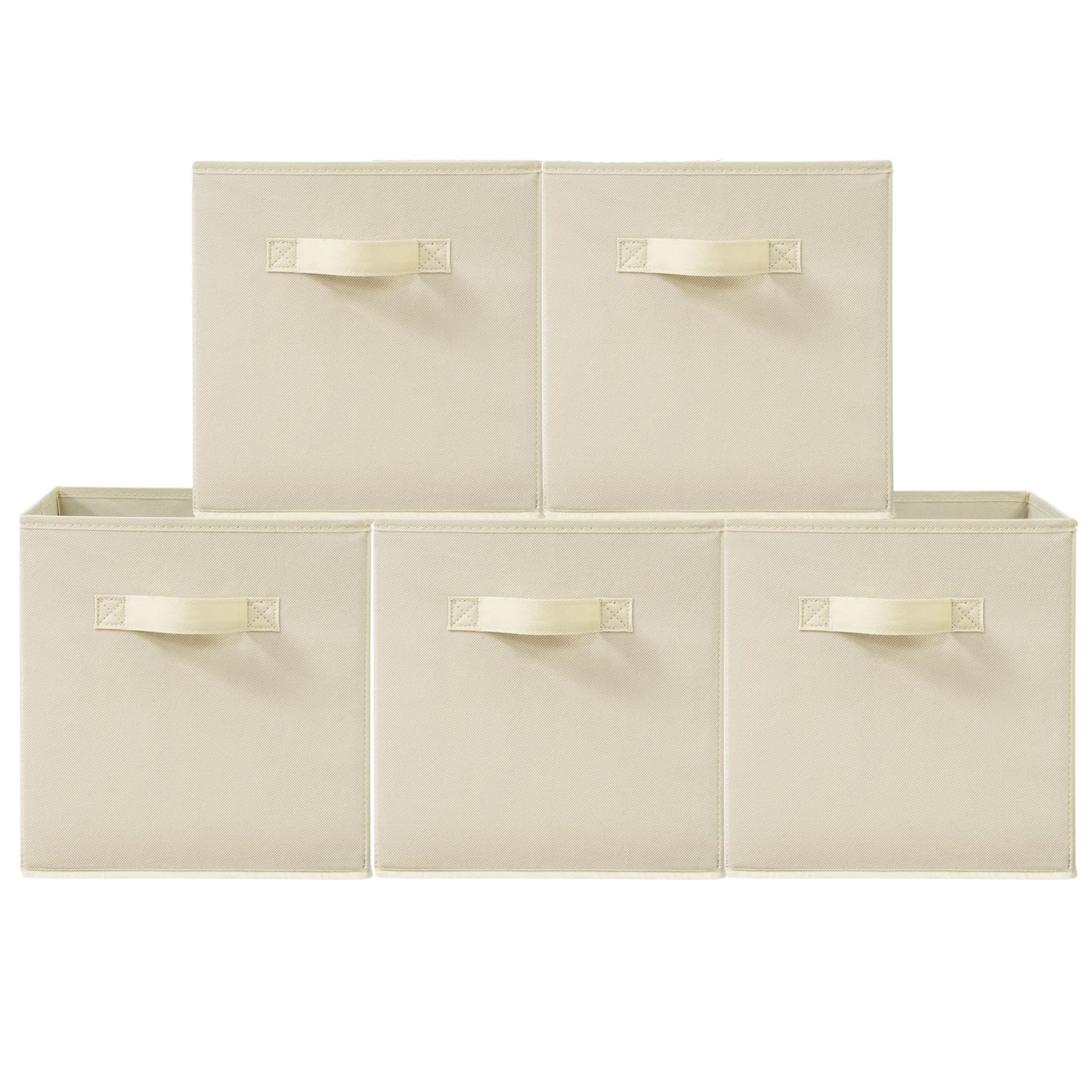 STORAGEIDEAS 11 Inch Fabric Storage Cubes, Sturdy Foldable Storage Bins, Heavy Duty Cube Organizer