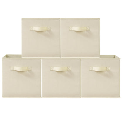 STORAGEIDEAS 11 Inch Fabric Storage Cubes, Sturdy Foldable Storage Bins, Heavy Duty Cube Organizer