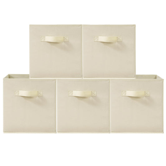 STORAGEIDEAS 11 Inch Fabric Storage Cubes, Sturdy Foldable Storage Bins, Heavy Duty Cube Organizer