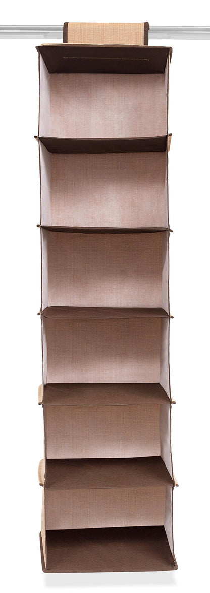 Internet's Best Hanging Closet Organizer - 6 Shelf - Clothing Sweaters Shoes Accessories Storage
