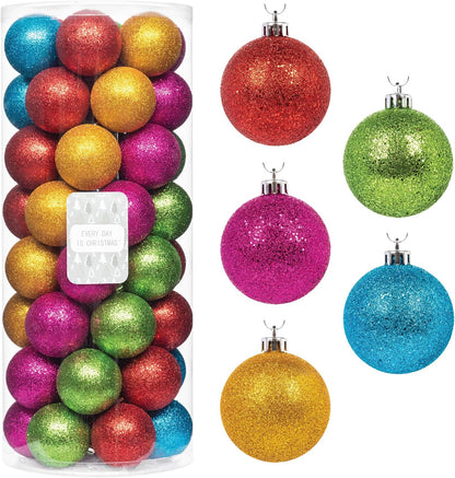 Every Day is Christmas Ornaments, Shatterproof Christmas Tree Ornament Set, Christmas Balls