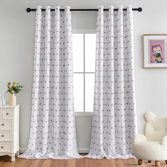 MYSKY HOME 100% Blackout Curtains for Living Room 95 Inch Long Total Light Blocking Curtains for