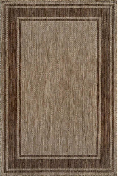 Beverly Rug Large Outdoor Rug 9x12 Modern Bordered Area Rugs for Indoor and Outdoor Patio Deck