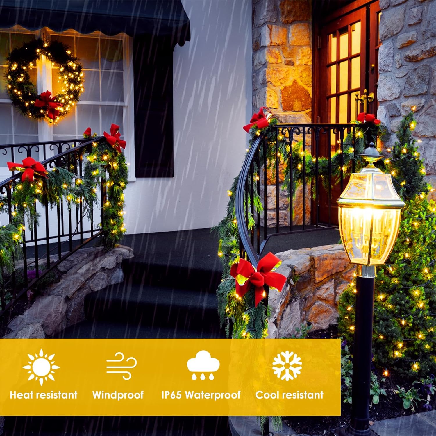 Extra-Long 144FT Solar String Lights for Outside, 2 Pack 400LED Solar Fairy Lights Outdoor