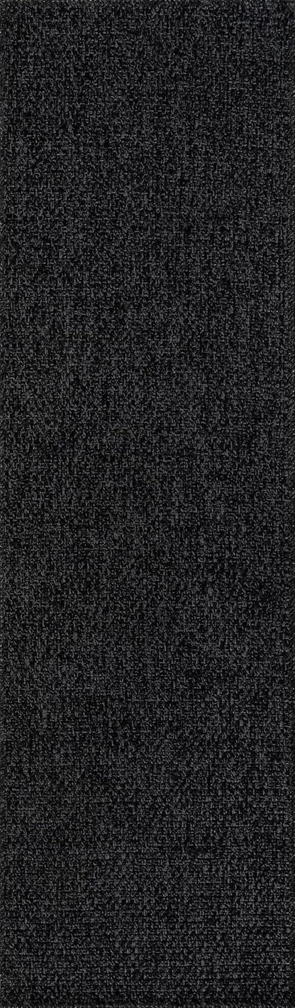 CAMILSON Easy Jute Rug 2x3, Indoor Outdoor Dark Gray Color Farmhouse Area Rugs for Living Room and