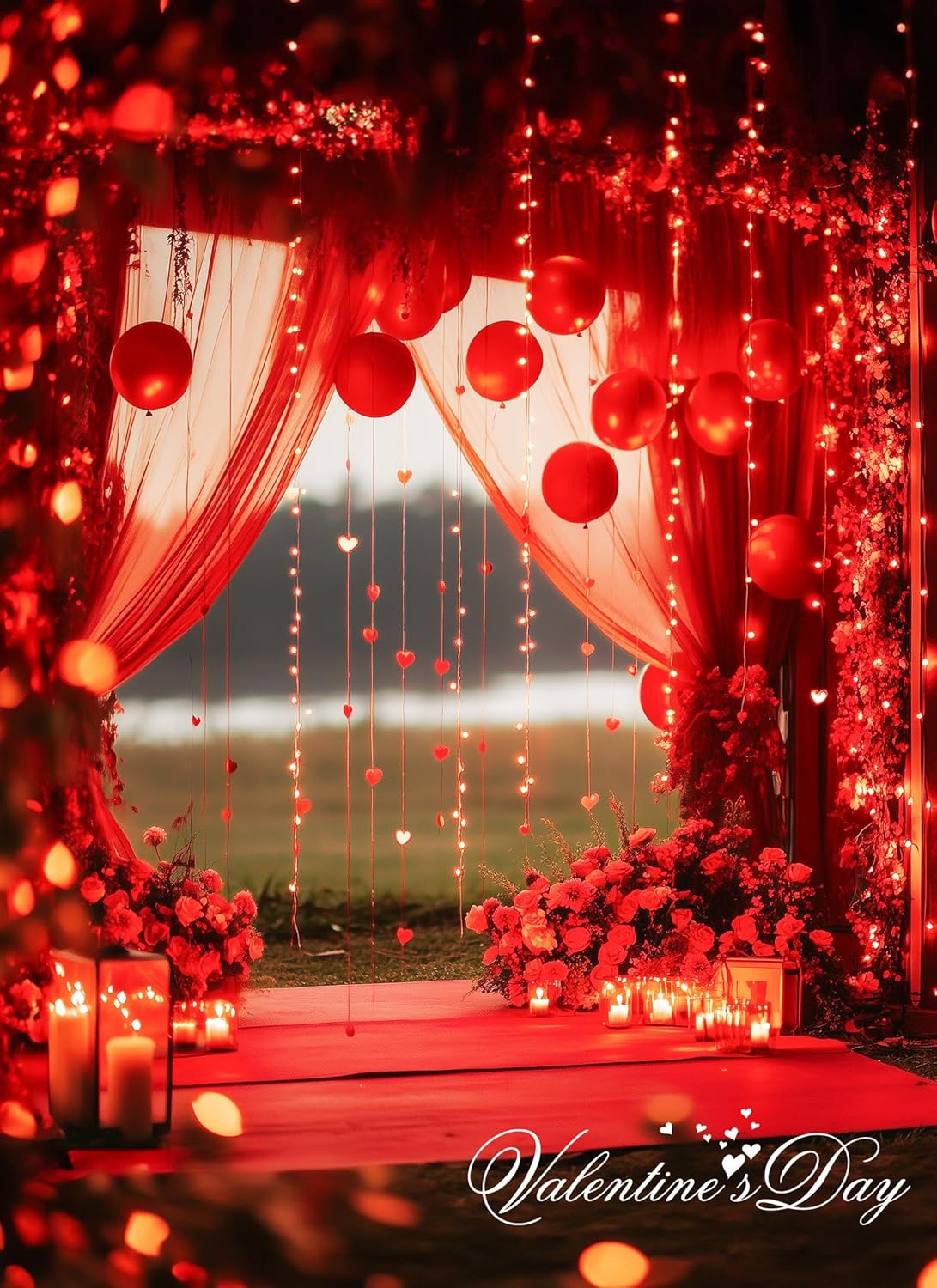 Red Christmas Mini Lights, 39Feet 100 LED Red String Lights with 8 Lighting Modes, Connectable