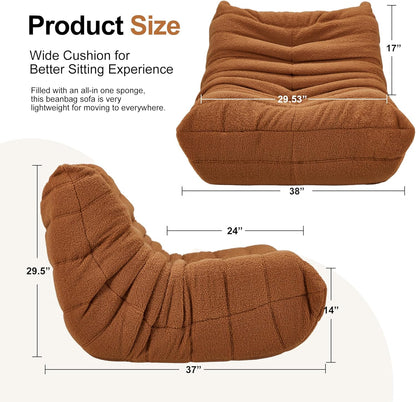 Bean Bag Chairs for Adults Giant Bean Bag Chair Memory Foam BeanBag Chair Big Bean Bag Sofa with