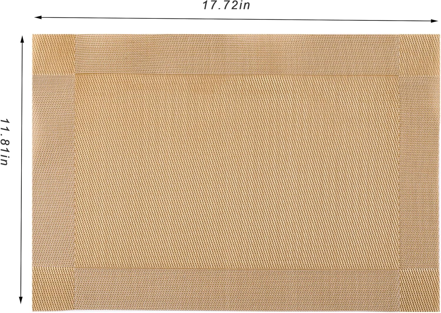 CADONO Placemats Set of 4 Washable Indoor/Outdoor Vinyl Place Mats for Dining Table Durable