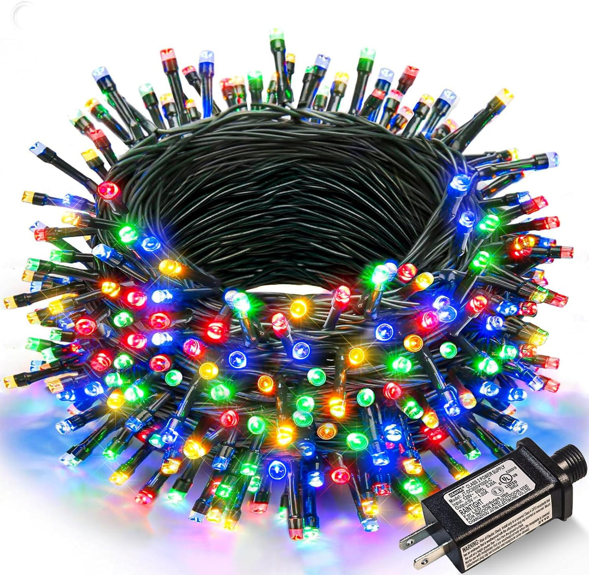 Christmas Lights Outdoor, 66FT 200 LED Christmas String Lights with 8 Modes Waterproof, Connectable