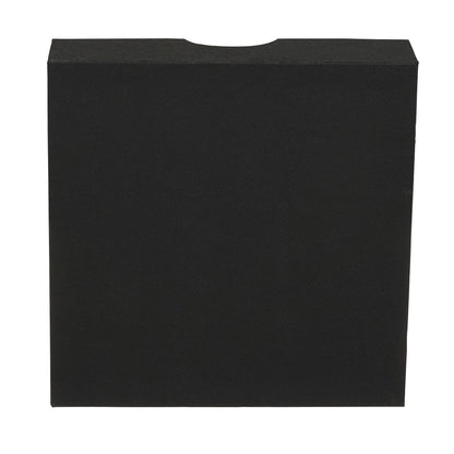 Household Essentials Drawer Organizer Tray with Fabric Cover and 9 Square Compartments, Black, Set