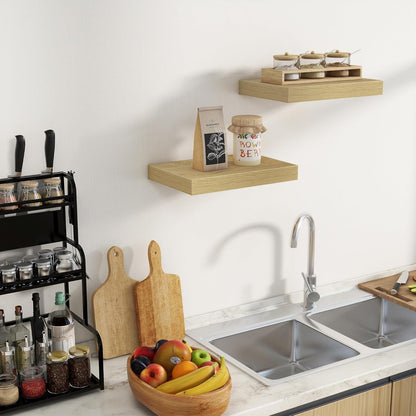 Fun Memories Floating Shelves for Wall - 10 x 16 Floating Shelf - Rustic Wood Storage Shelf - Wall