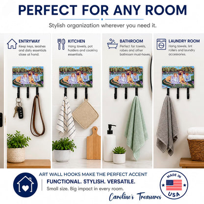 Caroline's Treasures 7507TH68 Angels with Great Dane Leash or Key Holder, Wall Hooks, Key Hooks