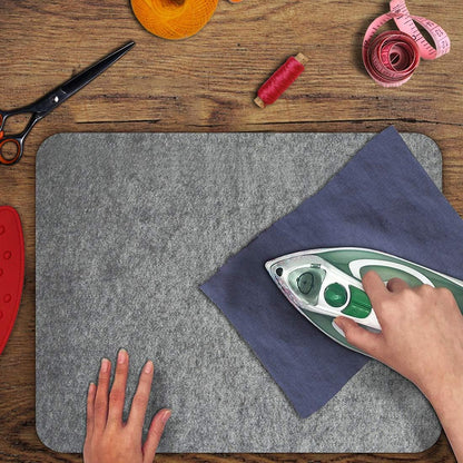 ZOMONETI 17" x 13.5" Wool Pressing Mat 100% New Zealand Felted Wool Ironing Mat Pad Blanket for