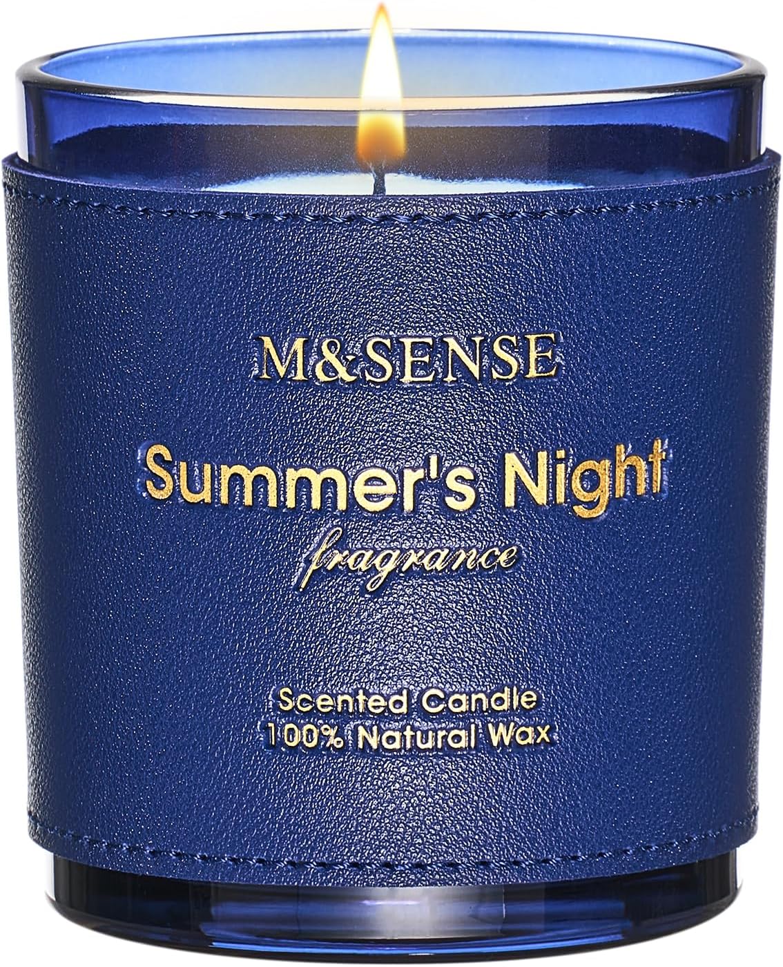 M&SENSE Bergamot Lavender Scented Candles,Vegan Soy Wax,No Toxin,10oz 42-Hour Slow Burning Time
