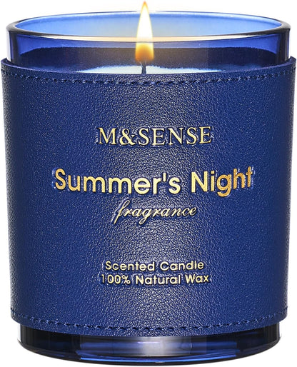 M&SENSE Bergamot Lavender Scented Candles,Vegan Soy Wax,No Toxin,10oz 42-Hour Slow Burning Time