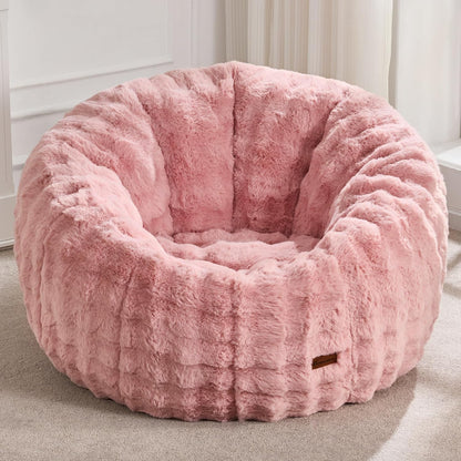 Hobestluk Bean Bag Chair Oversized Bean Bag Chair for Adults Donut-Shaped Large Bean Bag with