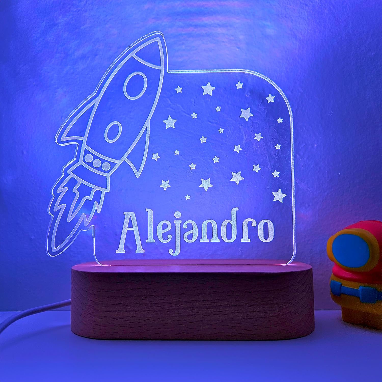 Personalized Night Light | Custom Nightlight for Kids | Nursery Baby Room Decor | Children's