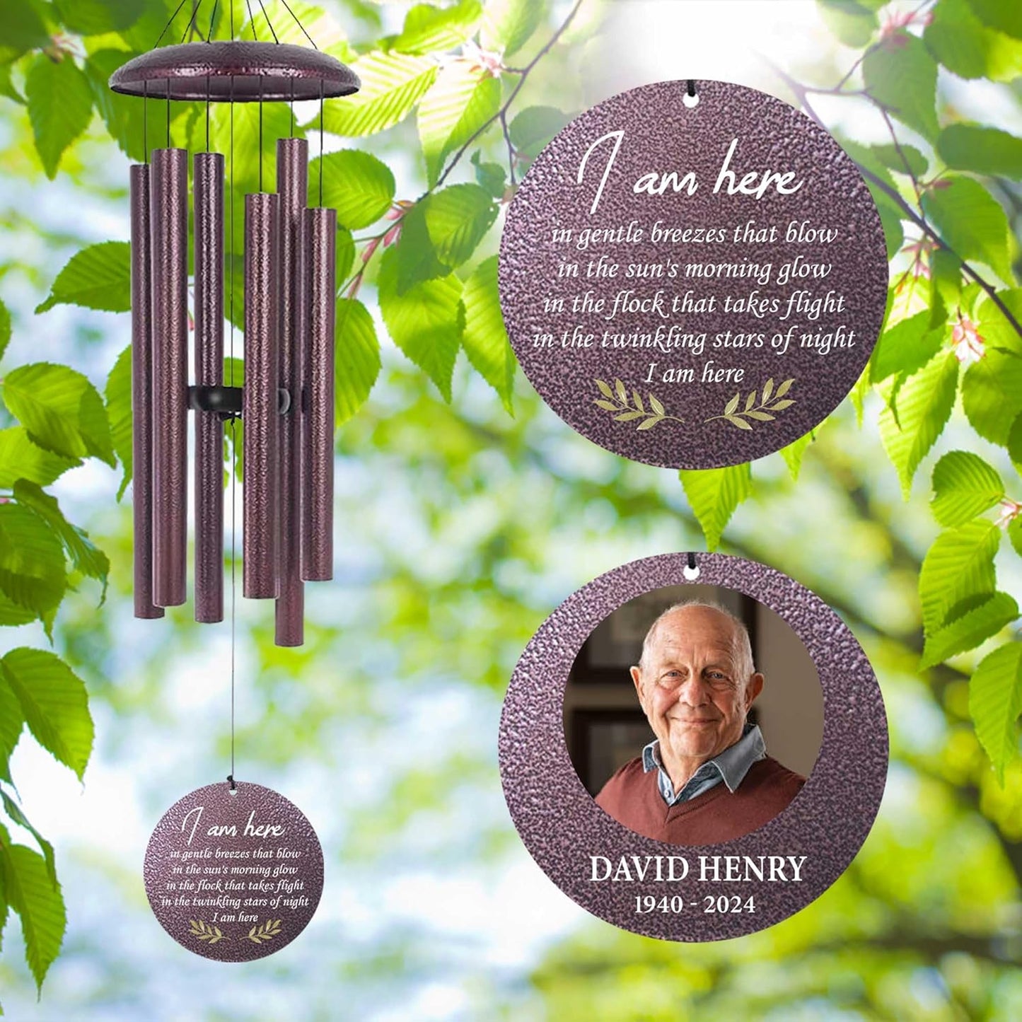ASTARIN Happy Retirement Gifts Wind Chimes, Personalized 30" Wind Chime for Teacher Coworkers Boss