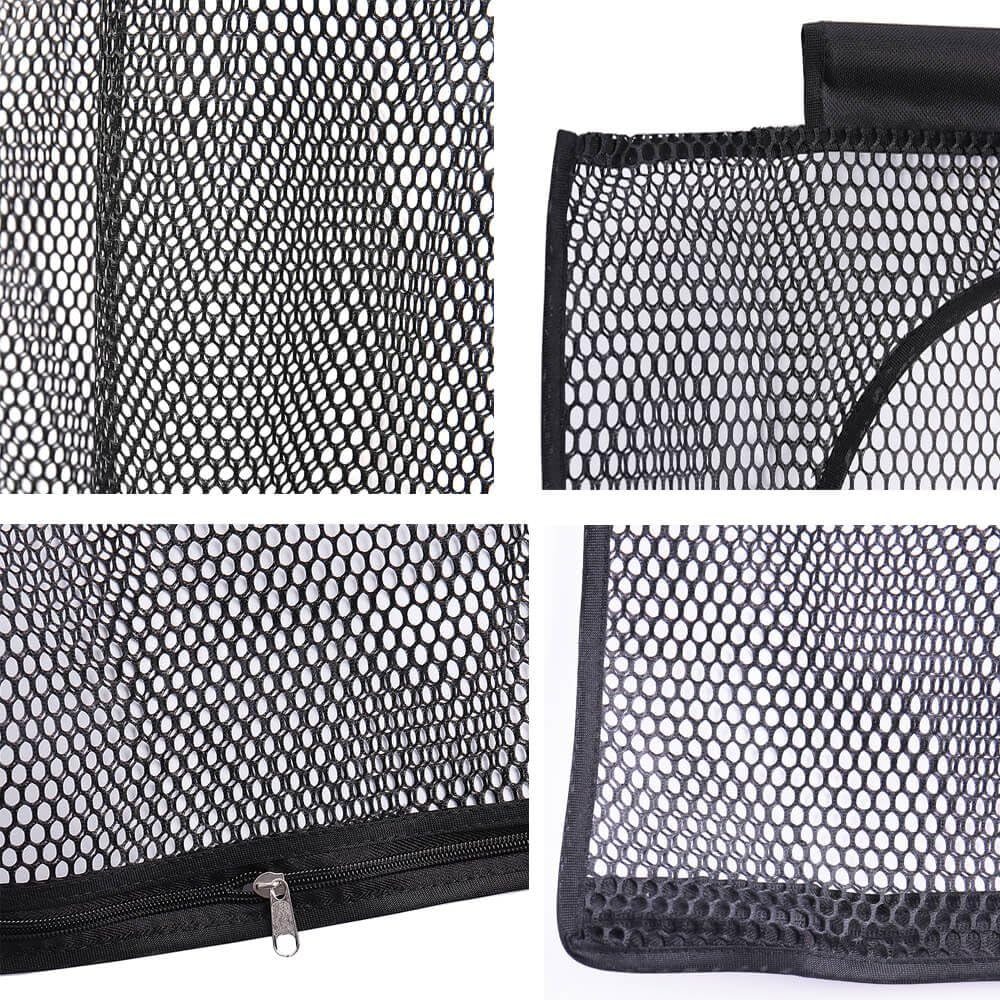 ALYER Breathable Mesh Laundry Hamper,Foldable Hanging Closet Storage Basket,Portable Space Saving