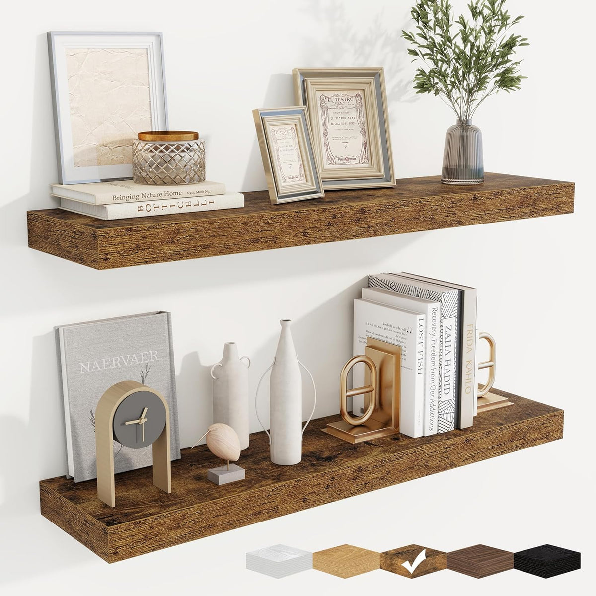 fuqing Floating Shelves for Wall, Bathroom Shelf Wall Mounted for Storage, Shelves with Invisible