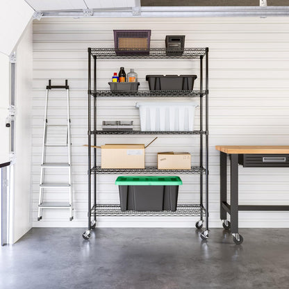 Seville Classics UltraDurable Heavy Duty NSF Solid Steel Wire Rack Storage Unit, Organizer for