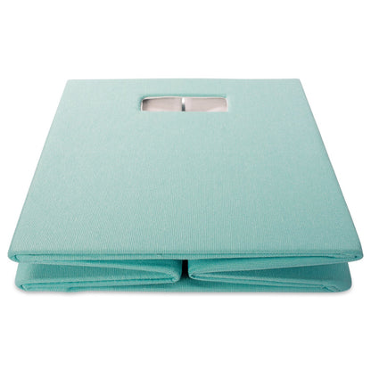 DII Collapsible Polyester Storage Cube, Solid, Lightweight and Durable, Small Square, 11x11x11, Aqua