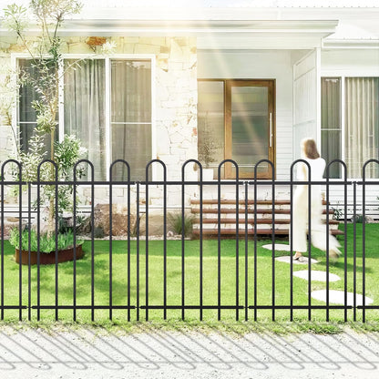 Metal Garden Fence 36 in H x 12 ft L, No dig Garden Border Yard Fencing, Dog Fence Outdoor