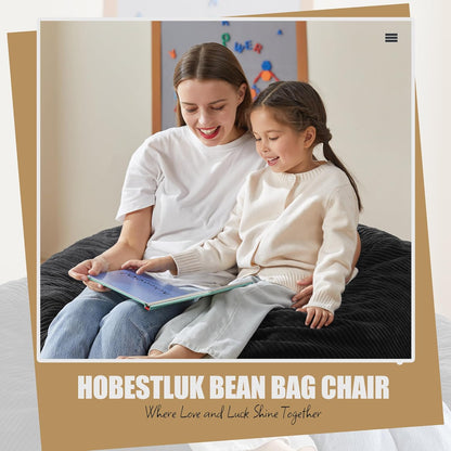 Hobestluk 3.5FT Bean Bag Chair Adult Bean Bag Chair Large Bean Bag Chair with Filler Included