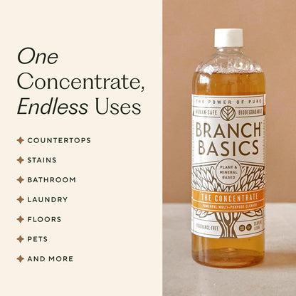 Branch Basics Premium Starter Kit: All Purpose, Glass, and Bathroom Cleaner plus our Foaming Wash