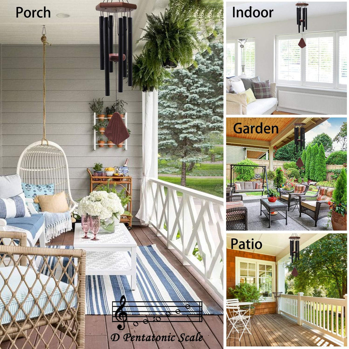 Small Wind Chimes for Outside, Wind Chimes Outdoor Tuned Soothing Melody, Wind Chime for