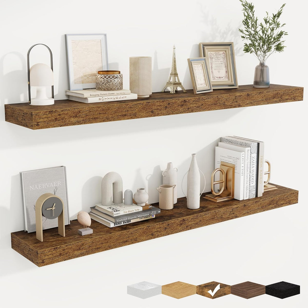 fuqing Floating Shelves for Wall, Bathroom Shelf Wall Mounted for Storage, Shelves with Invisible