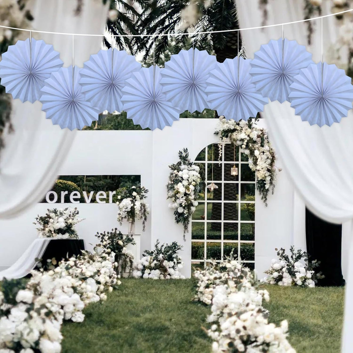 White Party Decorations,Wedding Decorations for Party Events Accessories,White Birthday