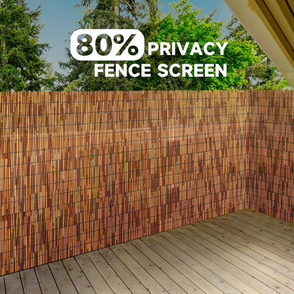 ZNCMRR Natural Reed Fencing Rolls,4FT X 16.4FT Reed Screen Curtain Balcony Reed Fence for Outdoor