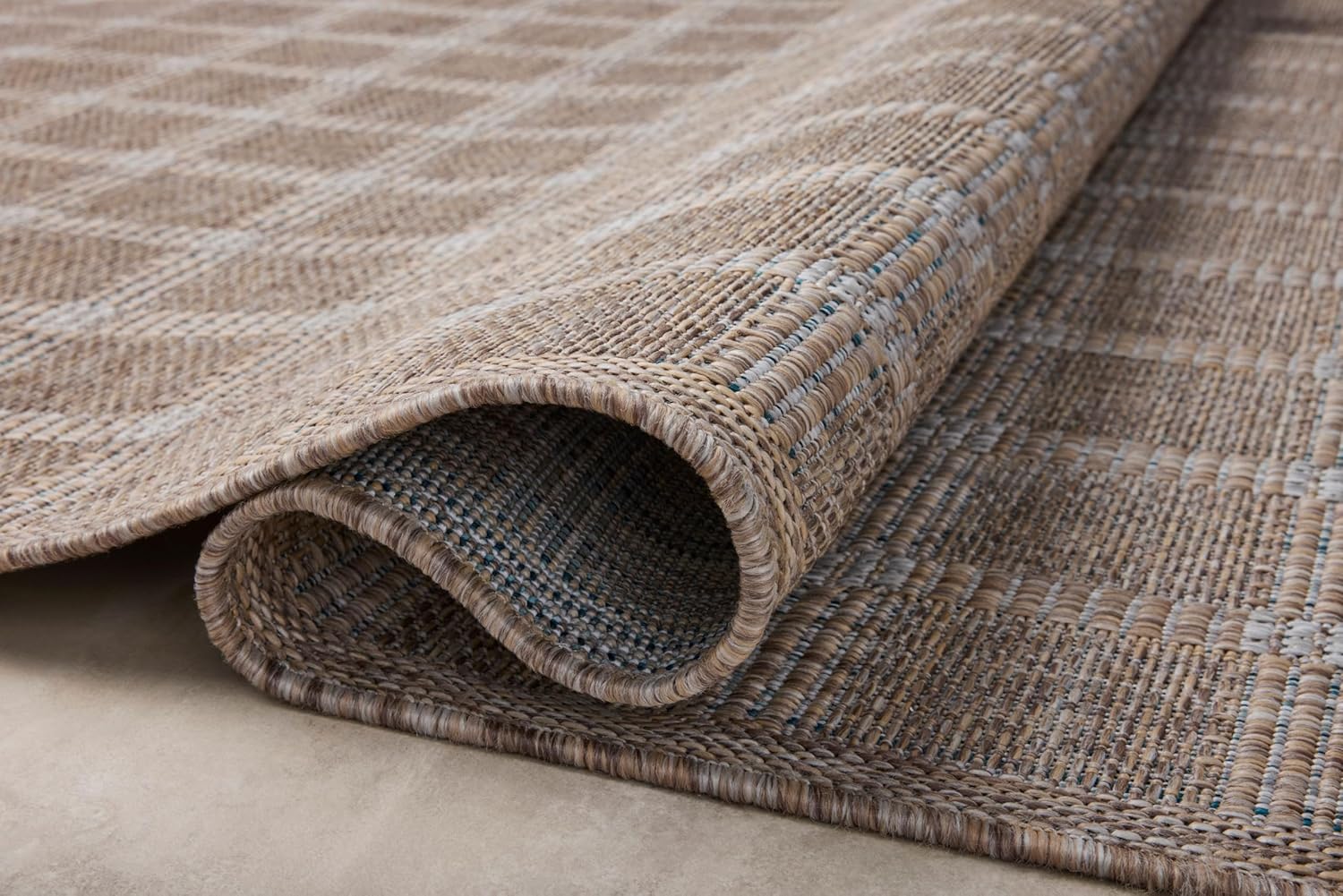 Loloi Amber Lewis Topanga Collection TOP-01 Natural/Bone 3'-11" x 5'-11" Indoor/Outdoor Accent Rug
