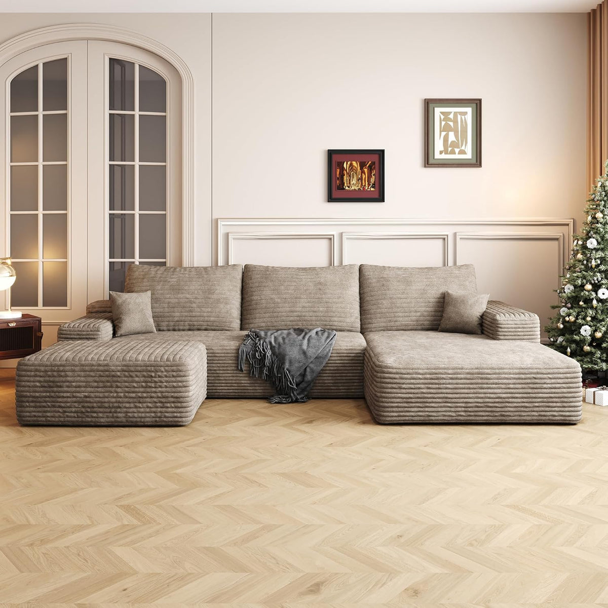 108" Sectional Couches for Living Room Modern Modular Sofa with L-Shape Couchs Upholstered Boneless