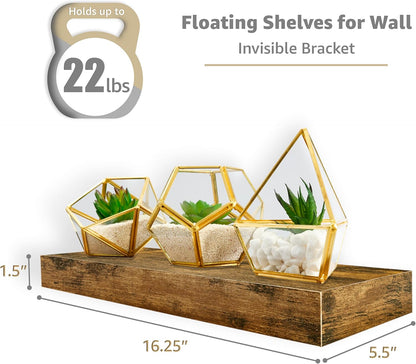 Sorbus Floating Shelves for Wall, Bathroom Shelves Wall Mounted for Kitchen, Bedroom, Living Room