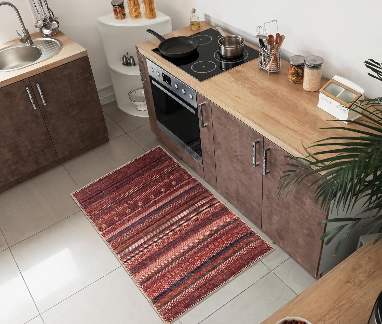 Keen Home Design 2x3 Rug - Machine Washable Entry Rug with Non-Slip Backing, Ideal for Enteryway