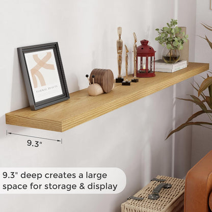 72 Inch Floating Shelves, 72 x 9 Rustic Wooden Fireplace Mantel, 9 Inch Floating Shelf for Wall