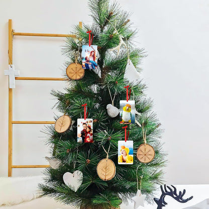 Personalized Christmas Ornaments 2025 Wood Custom Picture Text Hanging Ornament Customized