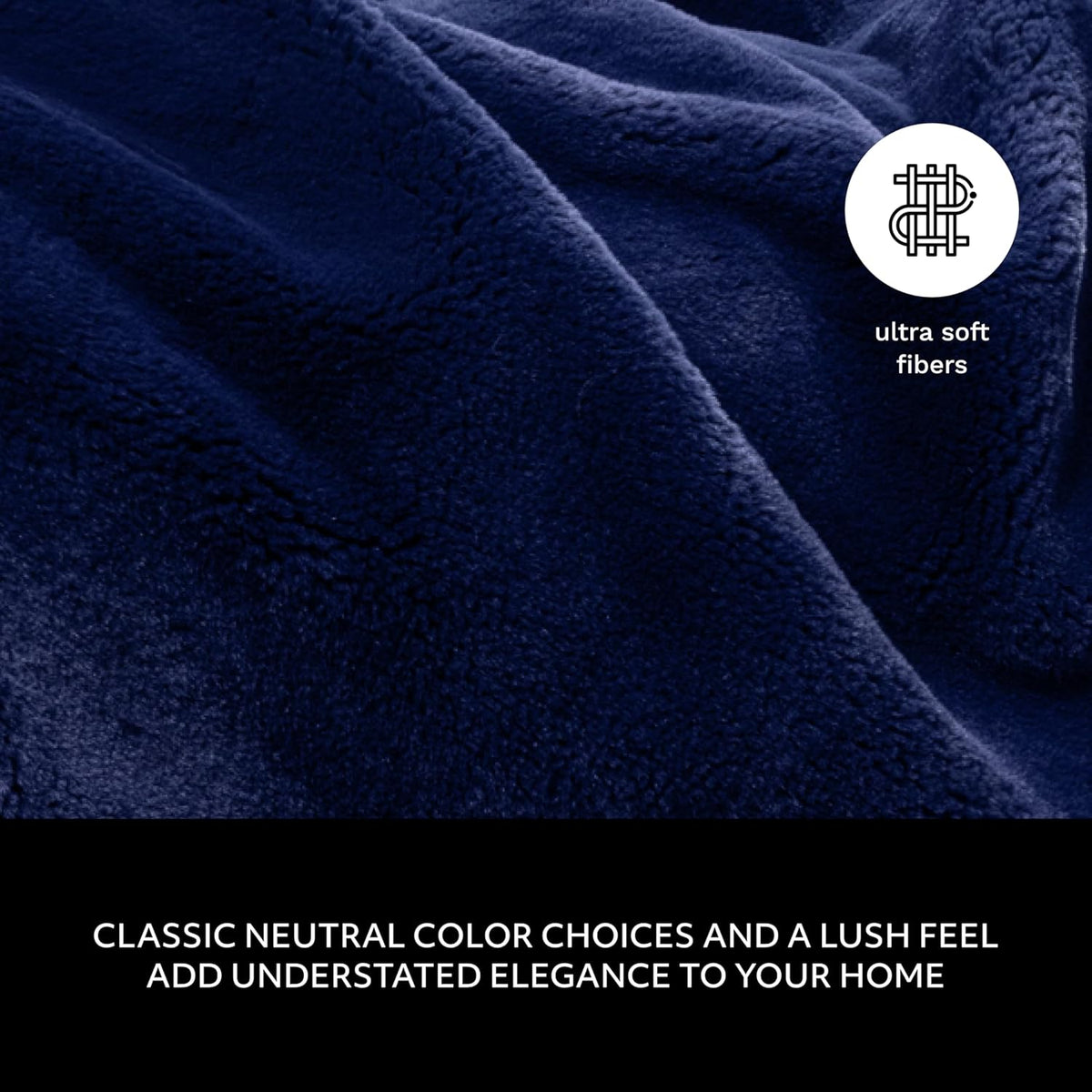 Mon Chateau Luxury Ultimate Plush Faux Fur Throw with 6cm Foldover for Couch, Sofa, or Bed - Plush
