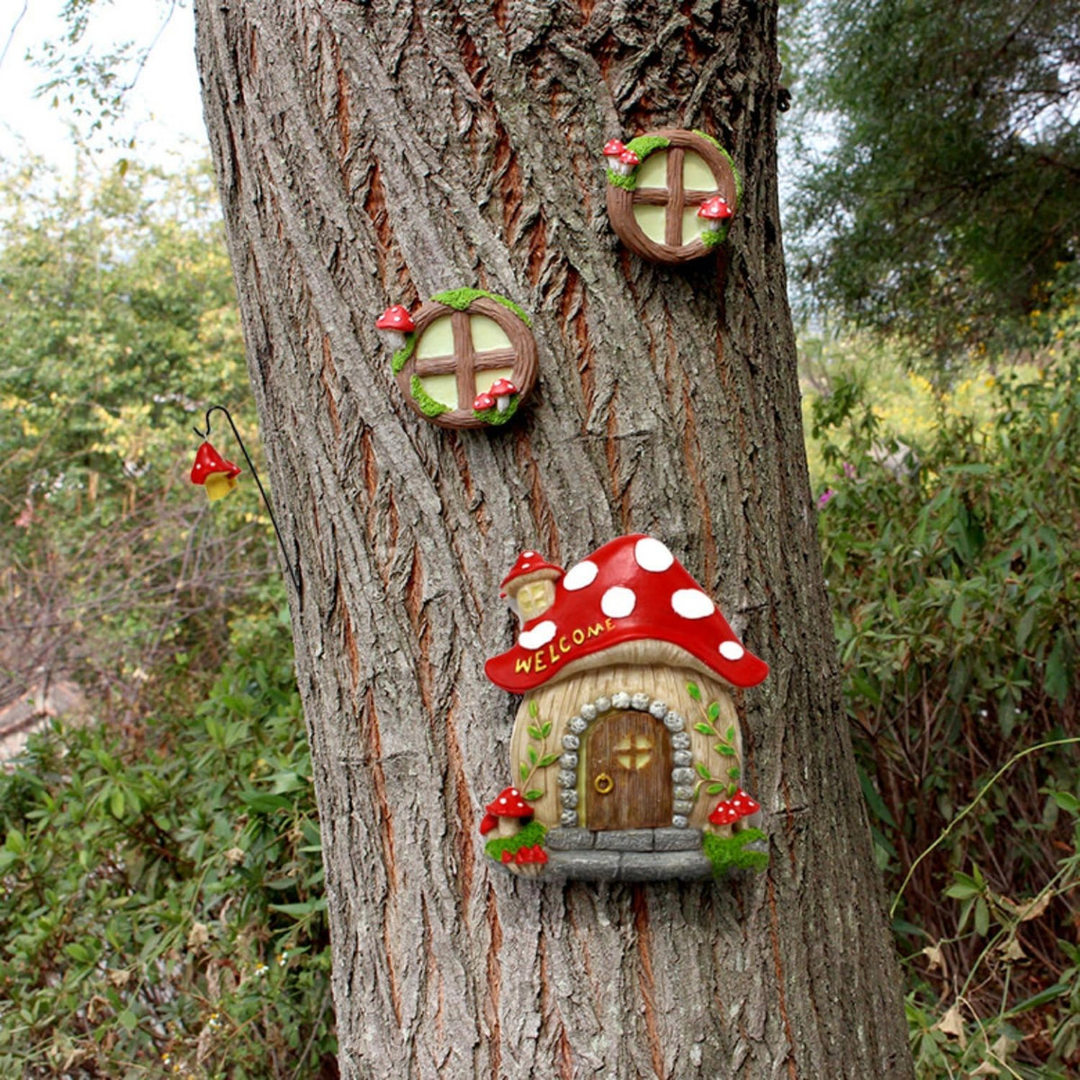 Garden Fairy Decor for Outside Wall Tree Decoration Fairy Door and Window Accessories, Butterfly