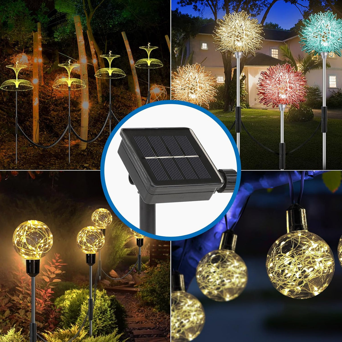Replacement Solar Light Parts-Solar Light Replacement Tops ED Panel Lantern Lid,Panel (Two Pieces)