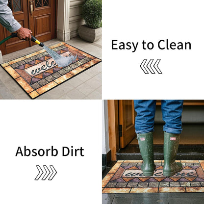 Door Mat Welcome Mat, Heavy Duty Door Mat 17.7 x 29.5 Inch Front Door Mat Rug Doormat for Outdoor