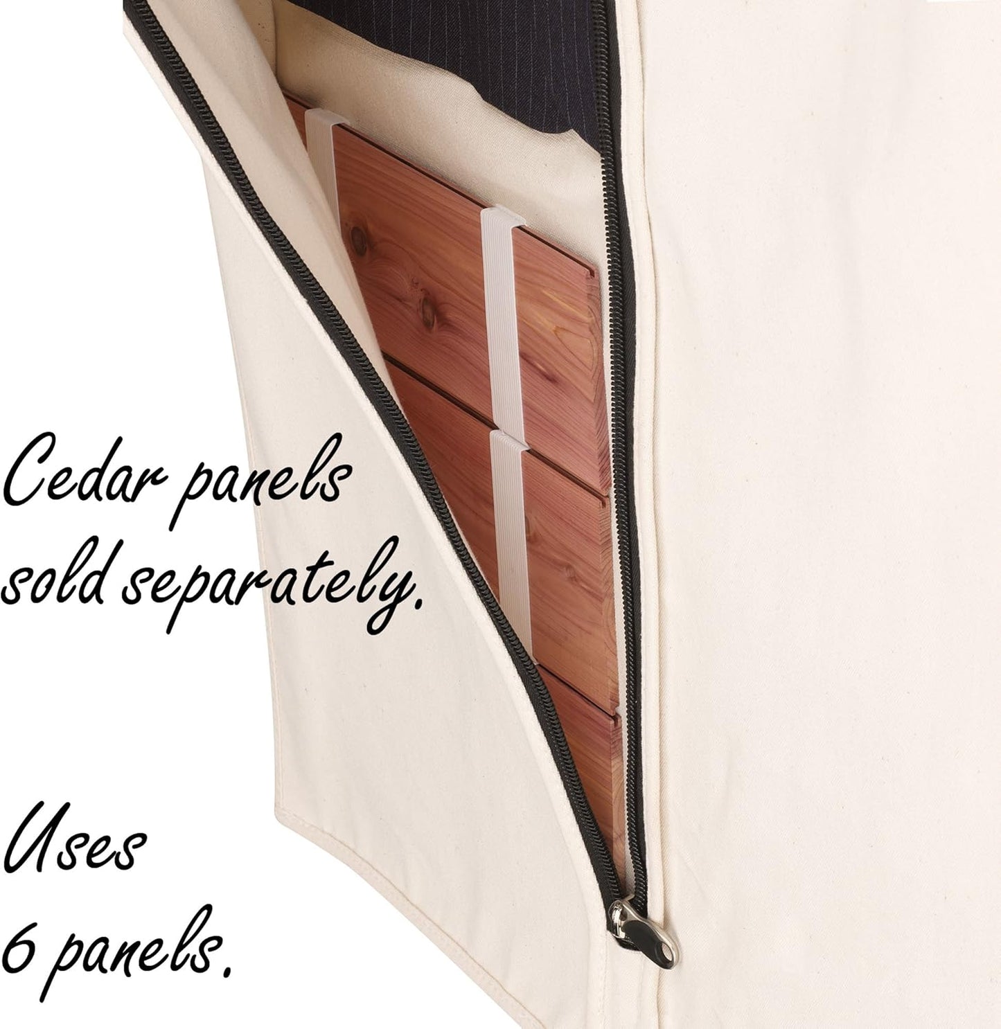 Household Essentials 3392-1 Cedarline Collection Hanging Garment Bag | Dress and Suit Protector |
