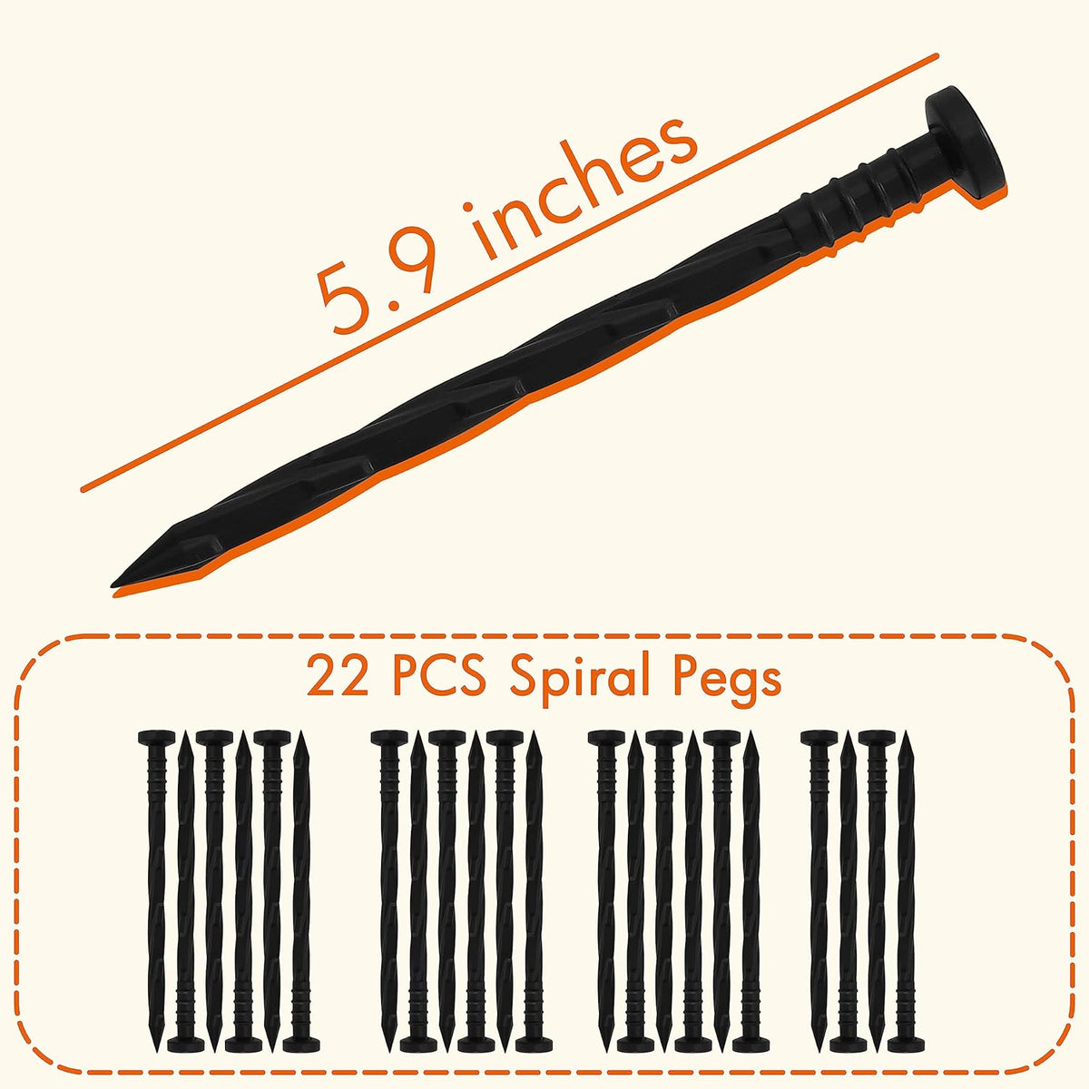 Gardzen 1.5" x 20' Landscape Edging Kit, Garden Edging Coil Comes with 24 Pcs Spikes, No Dig Lawn