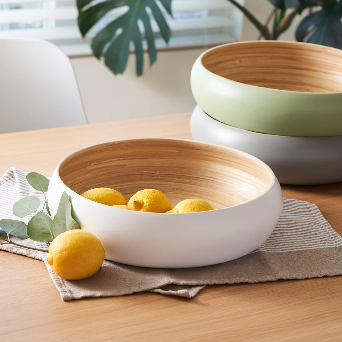 Fruit Bowl For Kitchen Counter, Decorative Bowl, Large Serving Bowl Or Fruit Basket For Kitchen