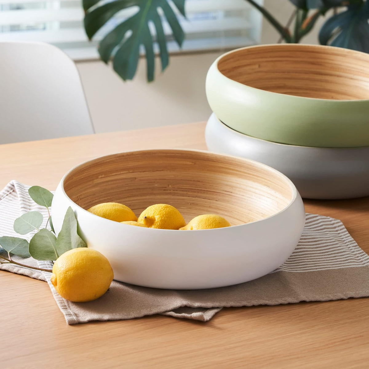 Fruit Bowl For Kitchen Counter, Decorative Bowl, Large Serving Bowl Or Fruit Basket For Kitchen