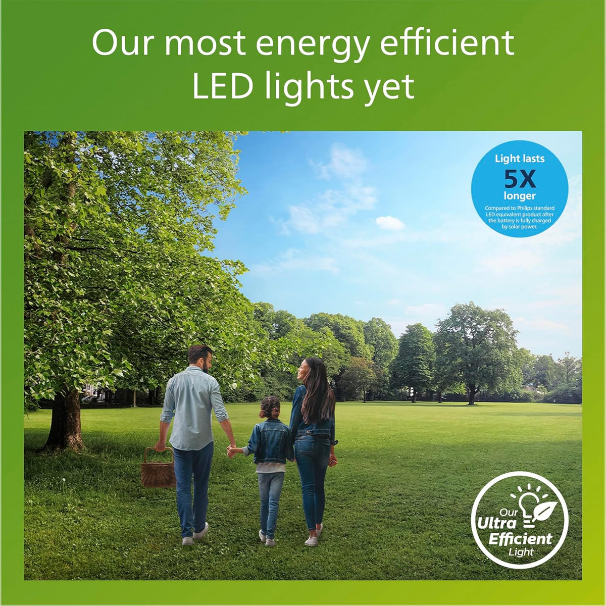 Philips Solar LED 1-Pack Ultra-Efficient Wall Lantern - Blaise, Dusk to Dawn, Automatically