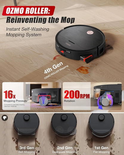 Yeedi S16 Plus Robot Vacuum & Mop with Automatic Omni Station, Blast 16,600Pa Suction, OZMO Roller