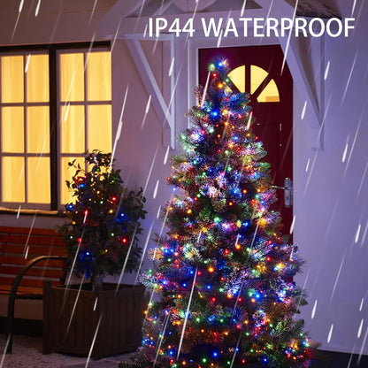 Dazzle Bright 132FT 400 LED Christmas Lights, Christmas String Lights Plug in with 8 Modes